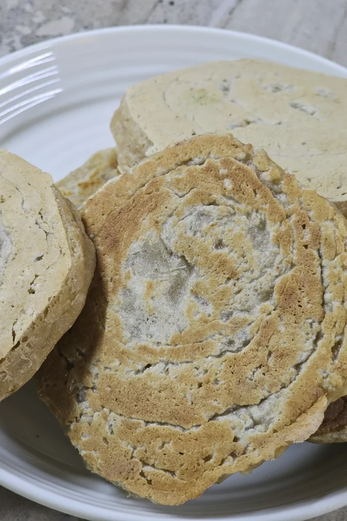Sweet Potato Pancakes Making